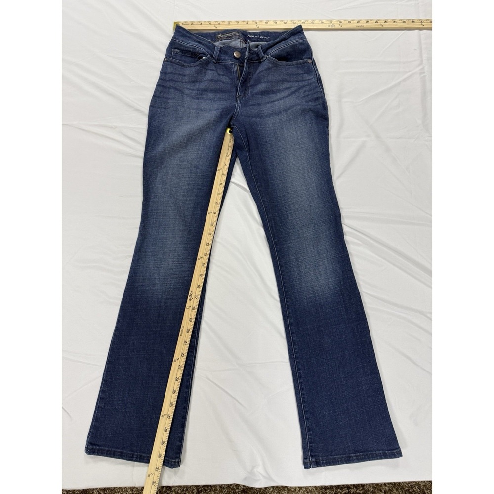 Lee Modern Series Curvy Fit Bootcut Jeans Blue Denim Womens Size 8 Medium